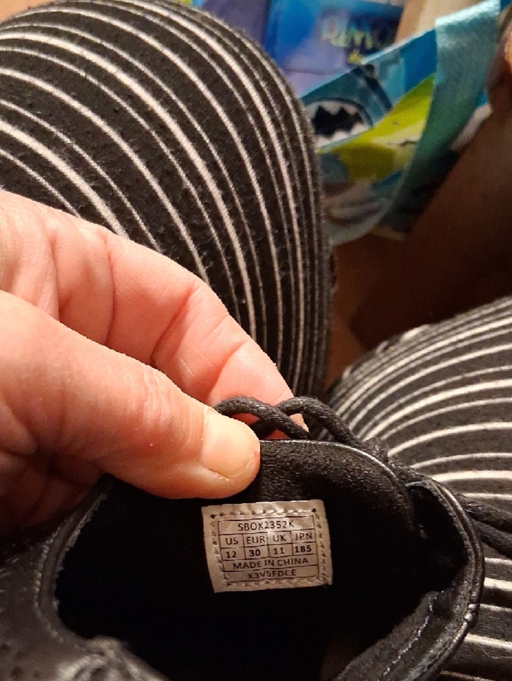 Black Lil Boys Lace-Up Casual Dress Shoes - Picture 9 of 9